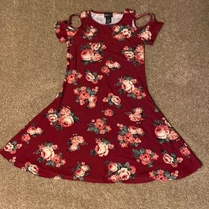 Girls Cross Shoulders Dress